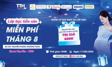 Lớp học tiền sản tháng 8 - Kiến thức cho bố mẹ, quà xịn cho bé yêu