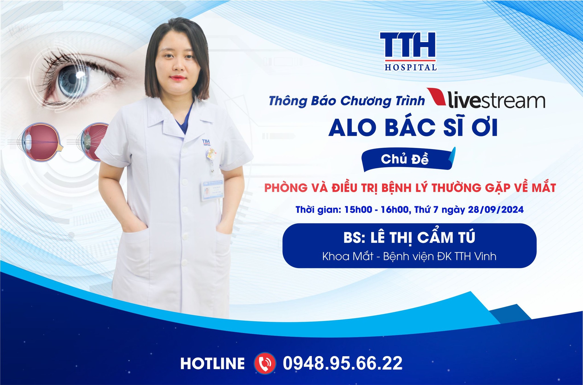 Chương Trình Livestream ALO BÁC SĨ ƠI - Phòng Và Điều Trị Các Bệnh Lý Về Mắt