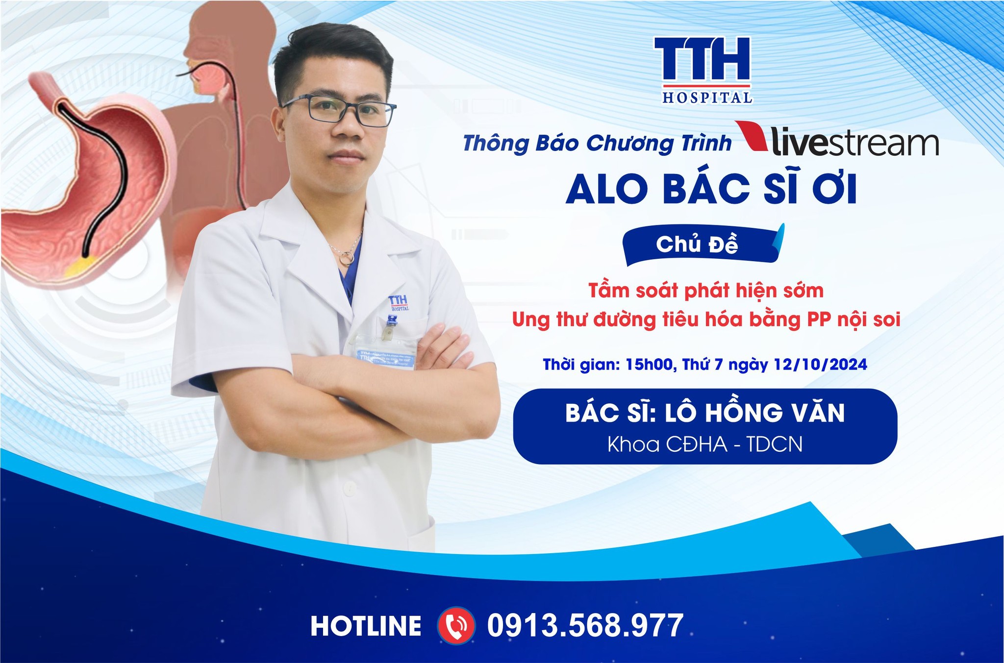 ALO BÁC SĨ ƠI: TẦM SOÁT PHÁT HIỆN SỚM UNG THƯ ĐƯỜNG TIÊU HÓA BẰNG PHƯƠNG PHÁP NỘI SOI