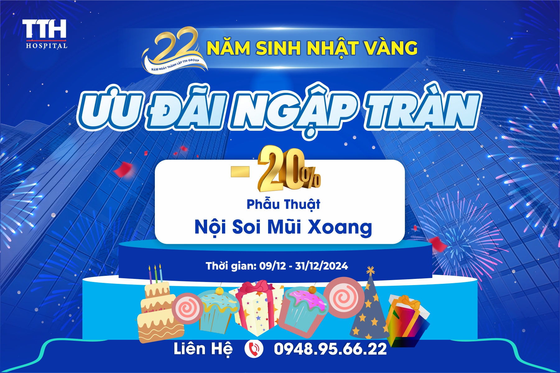 ƯU ĐÃI KHỦNG 20%: PHẪU THUẬT NỘI SOI MŨI XOANG HIỆN ĐẠI TẠI TTH VINH