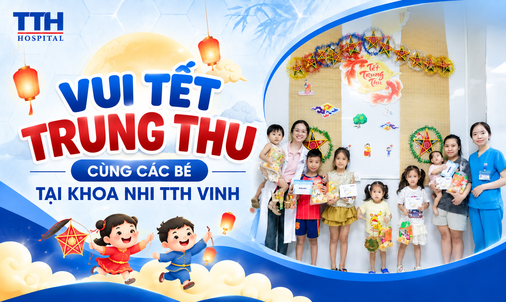 VUI TẾT TRUNG THU CÙNG CÁC BÉ TẠI KHOA NHI TTH VINH