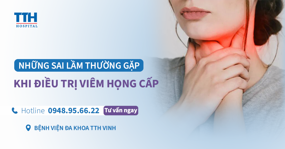 Những sai lầm thường gặp khi điều trị viêm họng cấp tại nhà