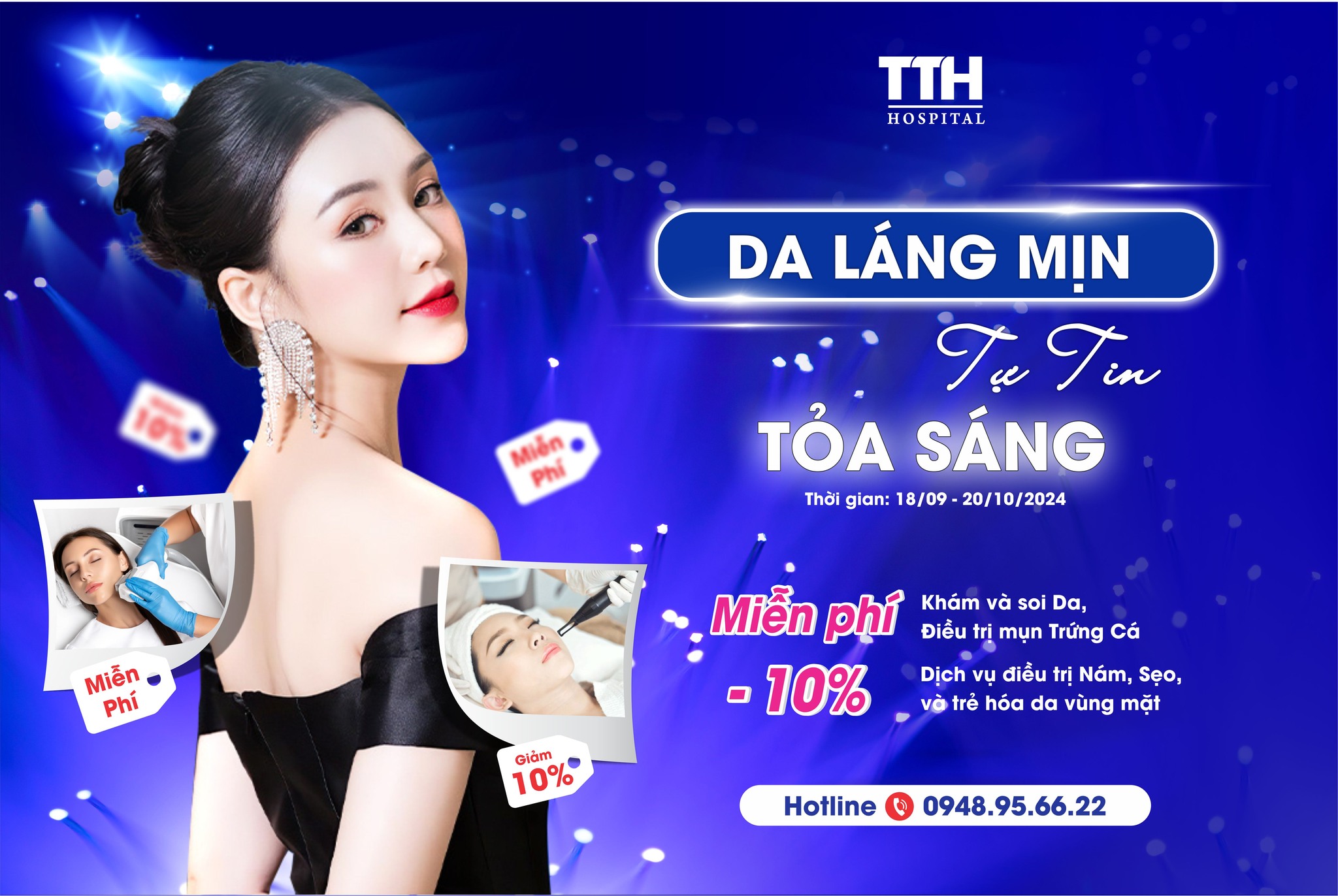 ƯU ĐÃI THÁNG 9: DA LÁNG MỊN - TỰ TIN TỎA SÁNG TẠI BỆNH VIỆN ĐA KHOA TTH VINH